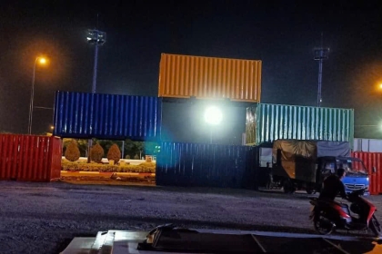 CÔNG TRÌNH GHÉP CONTAINER LÀM CỔNG KDL TẠI TRẢNG BÀNG - TÂY NINH