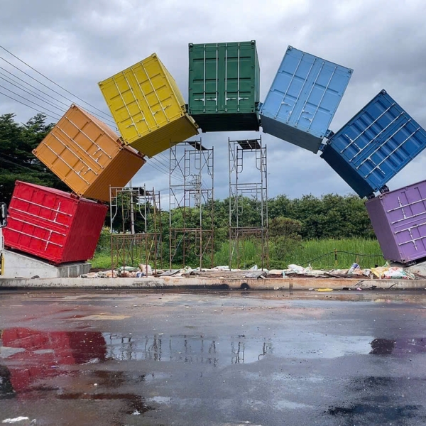 DỰ ÁN GHÉP CONTAINER LÀM CỔNG KCN TẠI TÂN THÀNH - BÀ RỊA VŨNG TÀU