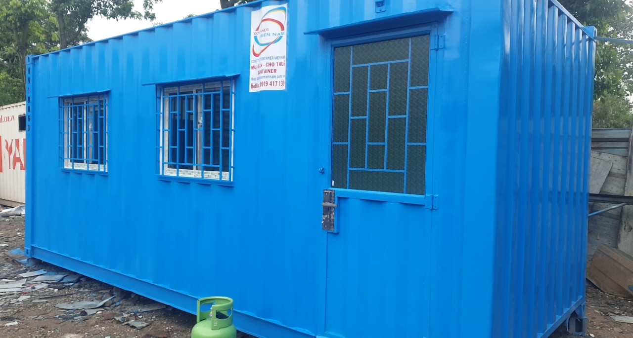 bên ngoài container văn phòng