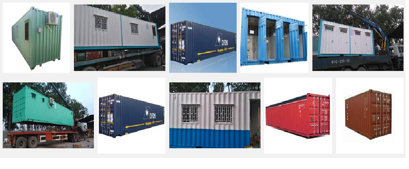 các loại container phổ biến