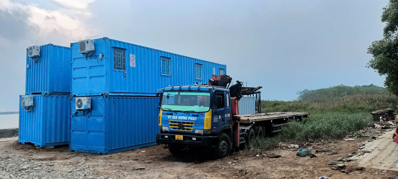 container văn phòng tại cần giờ