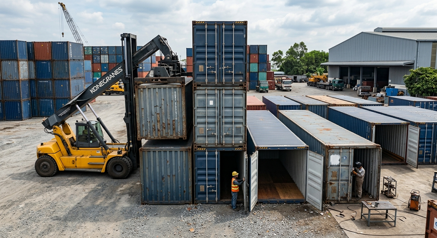 Đặc điểm và ưu điểm của container kho 40 feet